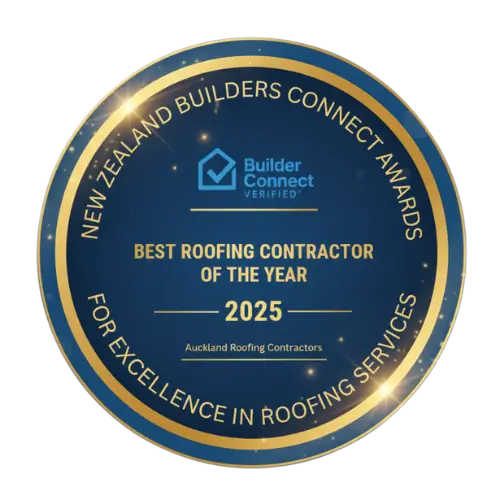 At New Roof Auckland you see our team receiving an award as the best roofing contractor of the year, recognising excellence and outstanding service.